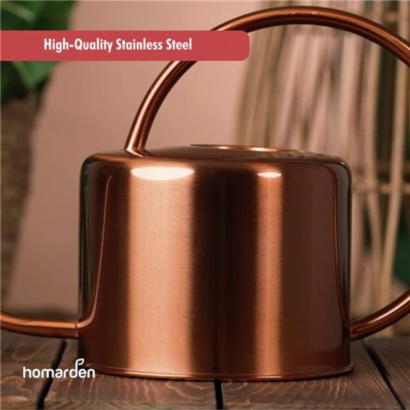 40oz. Copper-Colored Indoor Plant Watering Can -Long Spout - Rust-Resistant - Picture 7 of 7